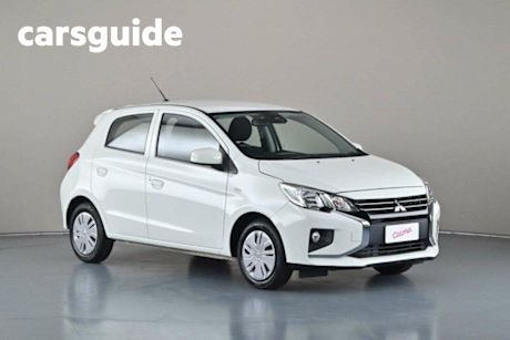 White 2021 Mitsubishi Mirage Hatchback ES