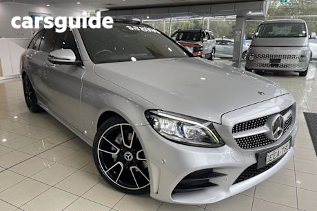 Silver 2019 Mercedes-Benz C200 Estate EQ (hybrid)