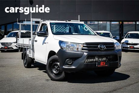 White 2019 Toyota Hilux Cab Chassis Workmate