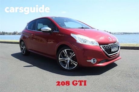 Red 2014 Peugeot 208 Hatchback GTI