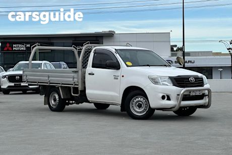 White 2014 Toyota Hilux Cab Chassis Workmate