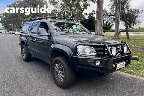 Blue 2011 Volkswagen Amarok Dual Cab Utility TDI400 Highline (4X4)