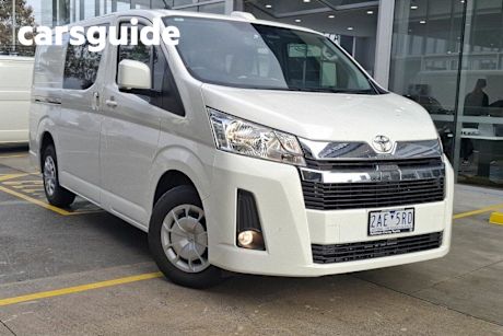 White 2024 Toyota Hiace Crew Van LWB (5 Seats)