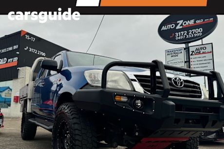 Blue 2014 Toyota Hilux Dual Cab Chassis SR (4X4)