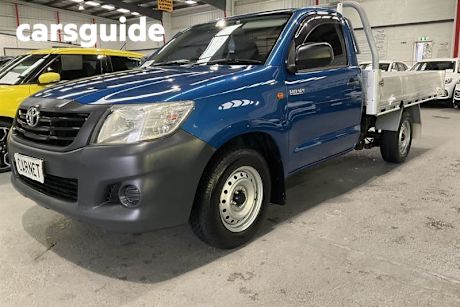 Blue 2015 Toyota Hilux Cab Chassis Workmate