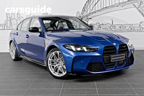 Blue 2024 BMW M3 Sedan Competition M Xdrive