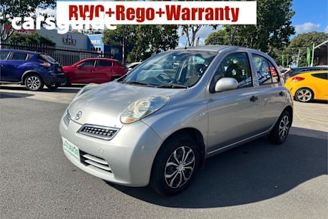 Silver 2008 Nissan Micra Hatchback
