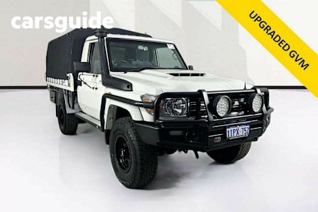 White 2020 Toyota Landcruiser Cab Chassis GXL (4X4)
