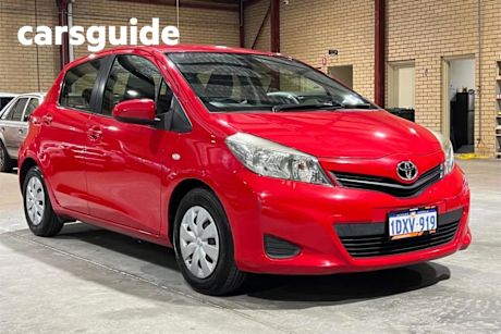 Red 2012 Toyota Yaris Hatchback YR