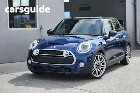 Blue 2014 Mini Cooper Hatchback S 5D Hatch