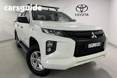 White 2021 Mitsubishi Triton Double Cab Pick Up Glx+ (4X4)
