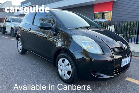Black 2007 Toyota Yaris Hatchback YR