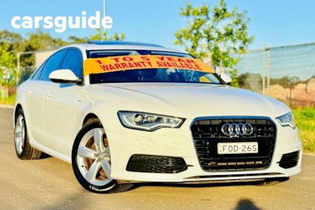 White 2014 Audi A6 Sedan 2.0 Tfsi