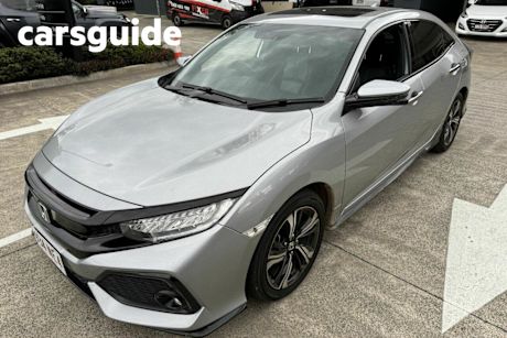 Silver 2018 Honda Civic Hatchback RS
