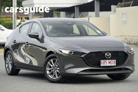 Grey 2024 Mazda 3 Hatchback G20 Pure