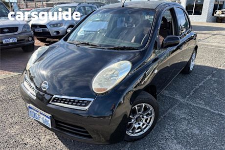 Black 2008 Nissan Micra Hatchback