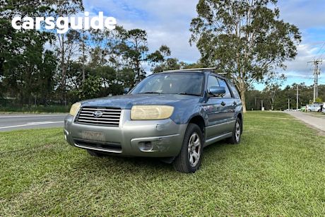 Blue 2007 Subaru Forester Wagon X