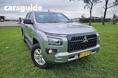 Silver 2024 Mitsubishi Triton Ute Tray GLX+ Pick-up Double Cab 4x4