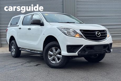 White 2018 Mazda BT-50 Dual Cab Utility XT (4X4)