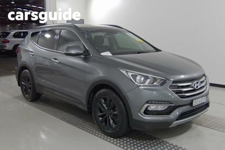 Grey 2015 Hyundai Santa FE Wagon Elite Crdi (4X4)