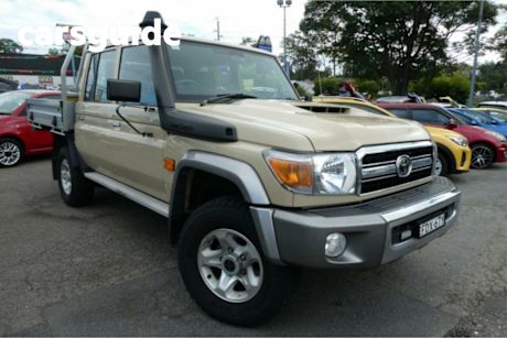 Brown 2023 Toyota Landcruiser 70 Series Double Cab Chassis LC79 GXL