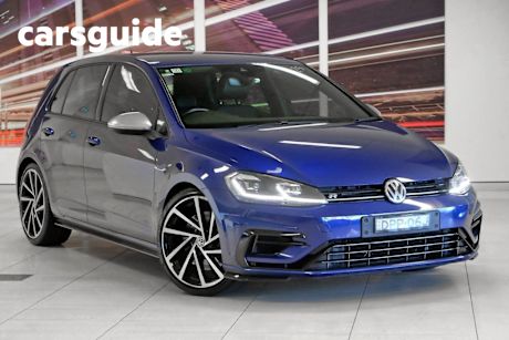 Blue 2017 Volkswagen Golf Hatchback R