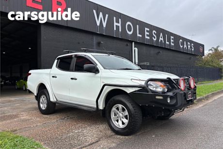 White 2018 Mitsubishi Triton Dual Cab Utility GLX Plus (4X4)