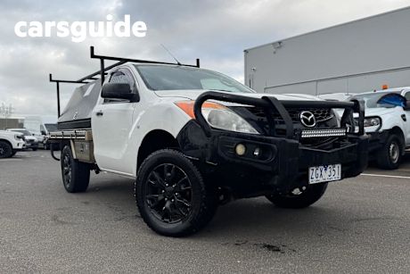 White 2012 Mazda BT-50 Cab Chassis XT (4X2)