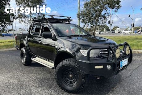 Black 2015 Mitsubishi Triton Cab Chassis GLX (4X4)