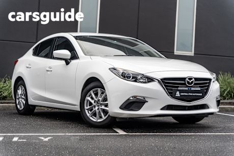White 2014 Mazda 3 Sedan Maxx