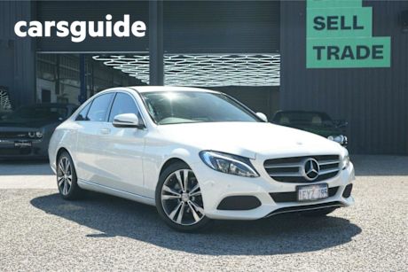 White 2016 Mercedes-Benz C200 Sedan D