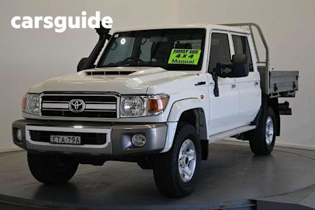 White 2022 Toyota Landcruiser 70 Series Cab Chassis GXL