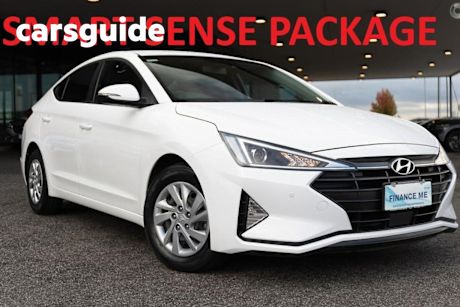 White 2020 Hyundai Elantra Sedan GO Smartsense