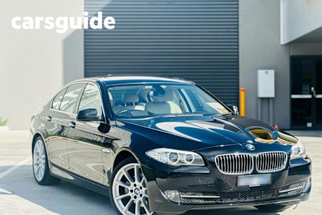 Black 2010 BMW 5 Sedan 28i