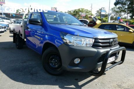 Blue 2020 Toyota Hilux Cab Chassis Workmate