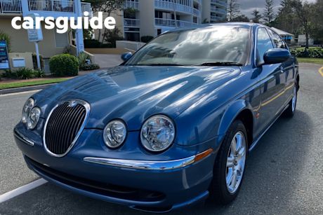 Blue 2003 Jaguar S-Type Sedan V6 SE