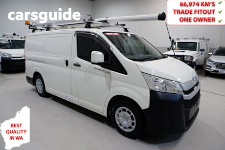 White 2019 Toyota Hiace Van LWB Exterior Pack