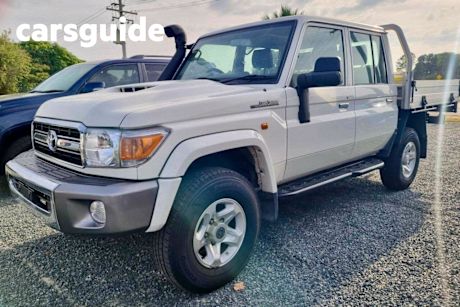 White 2021 Toyota Landcruiser 70 Series Double Cab Chassis GXL
