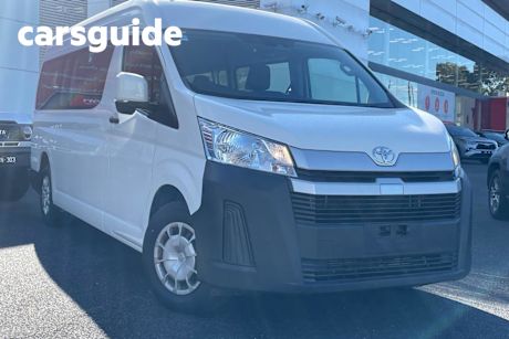 White 2019 Toyota Hiace Commercial Commuter High Roof Super LWB