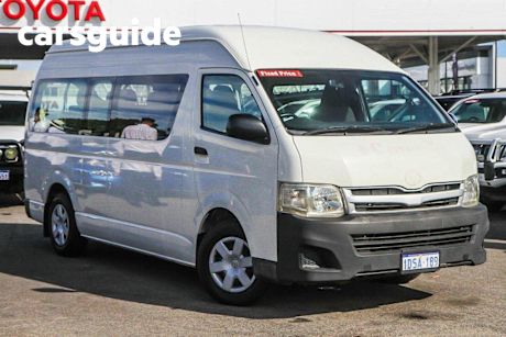 White 2011 Toyota Hiace Bus Commuter