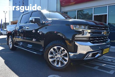 Black 2022 Chevrolet Silverado Crew Cab Utility 1500 LTZ Premium Tech Pack