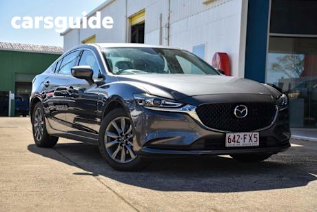 Grey 2022 Mazda 6 Sedan Sport