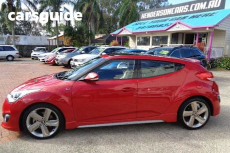 Red 2012 Hyundai Veloster Coupe SR Turbo