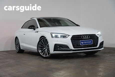 White 2018 Audi A5 Coupe 2.0 Tfsi S Tronic Sport