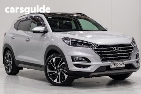 Silver 2020 Hyundai Tucson Wagon Highlander (awd) Black INT