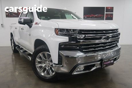 White 2020 Chevrolet Silverado Crew Cab Utility 1500 LTZ Premium Tech Pack