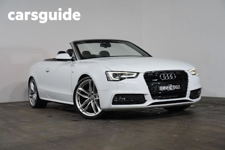 White 2015 Audi A5 Cabriolet 2.0 Tfsi Quattro