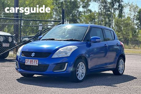 Blue 2014 Suzuki Swift Hatchback GL
