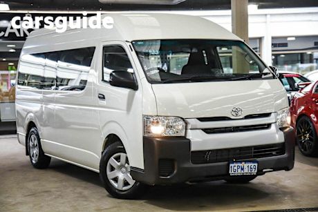 White 2018 Toyota Hiace Bus Commuter