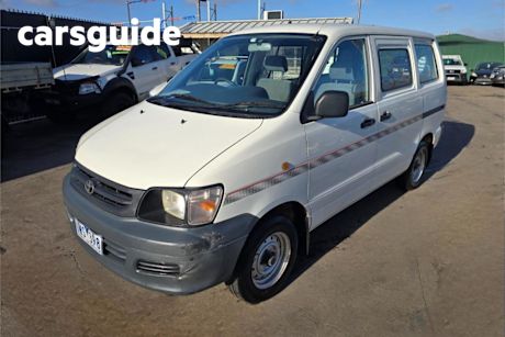 White 1999 Toyota Townace Blind Van SBV